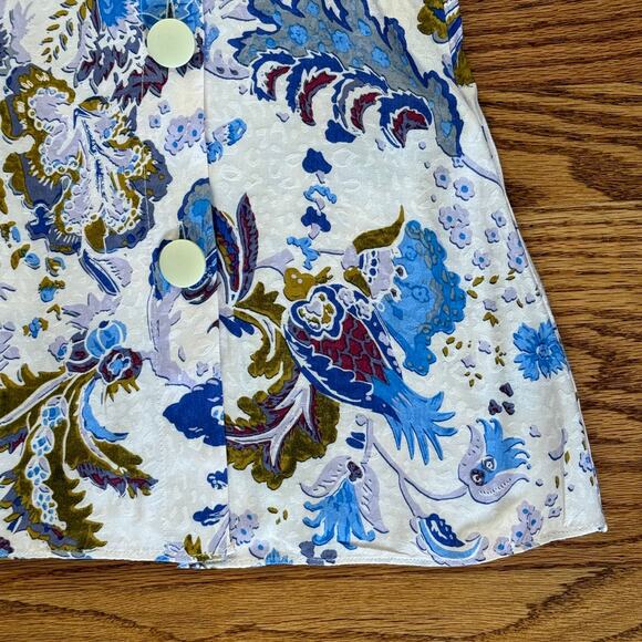 Isabel Marant Étoile Floral Side Button Long Sleeve EU 34/US 4  Shirt MSRP $490 - Picture 8 of 11